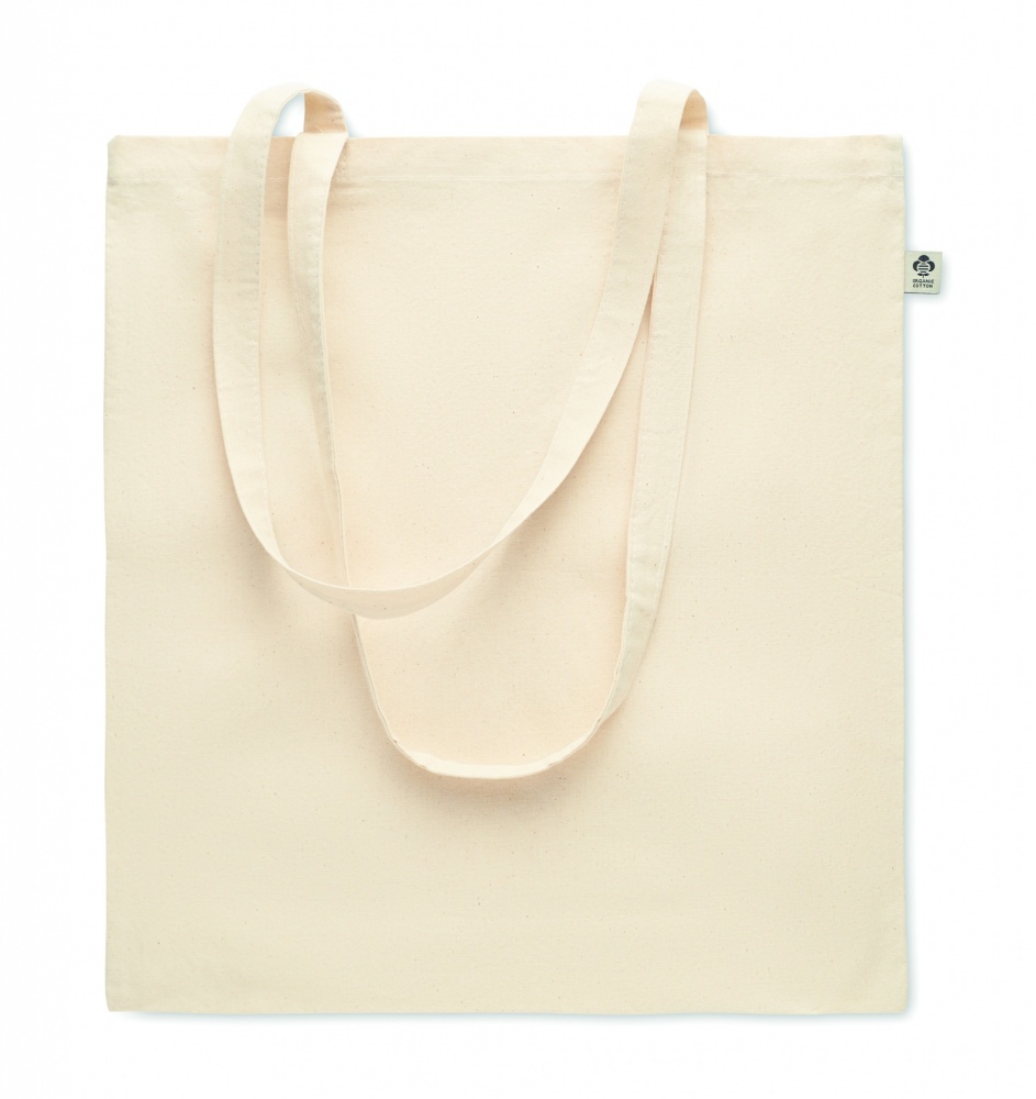 Logo trade business gifts image of: Organic cotton shopping bag