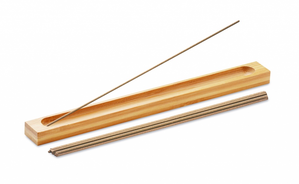 Logo trade promotional giveaway photo of: Incense set in bamboo