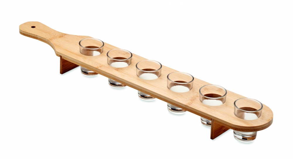 Logo trade promotional giveaways image of: Set of 6 shot glasses