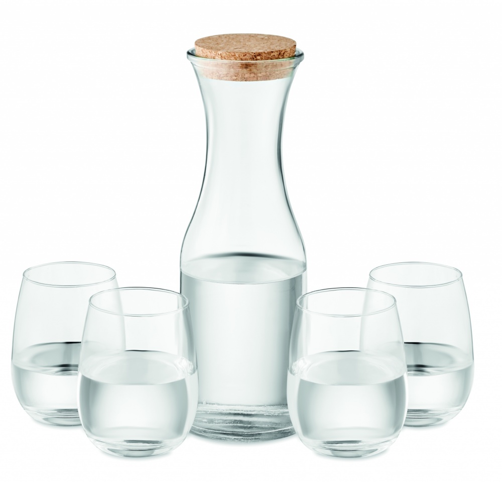 Logotrade promotional giveaway image of: Set of recycled glass drink