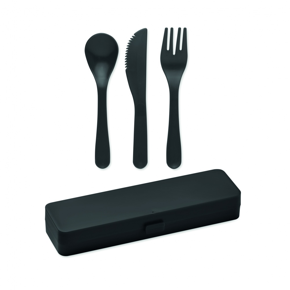 Logotrade promotional giveaway picture of: Cutlery set recycled PP