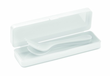 Logo trade promotional gifts image of: Cutlery set recycled PP