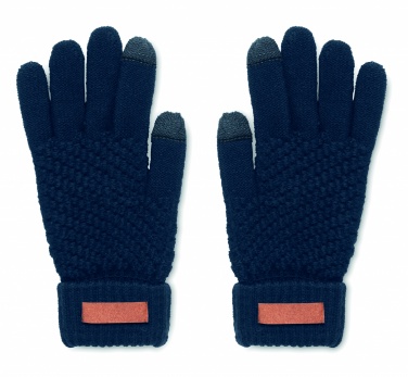 Logo trade promotional gifts picture of: Rpet tactile gloves