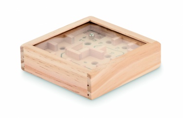 Logo trade promotional giveaways picture of: Pine wooden labyrinth game