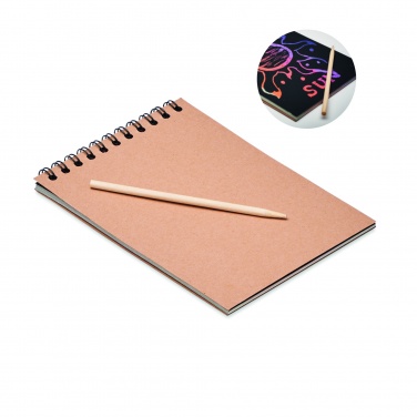 Logo trade promotional giveaway photo of: Scratching paper notebook