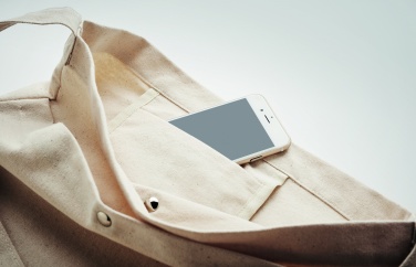 Logo trade promotional items image of: Canvas shopping bag 270 gr/m²