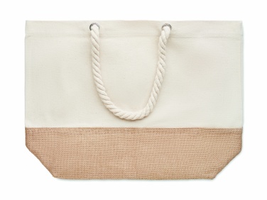 Logo trade business gifts image of: Canvas beach bag 280 gr/m²