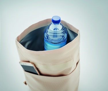 Logo trade promotional giveaways picture of: Recycled cotton cooler bag