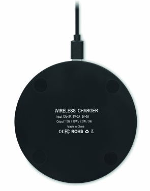 Logotrade promotional product image of: Glass wireless 10W charger