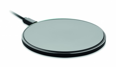 Logo trade advertising products image of: Glass wireless 10W charger