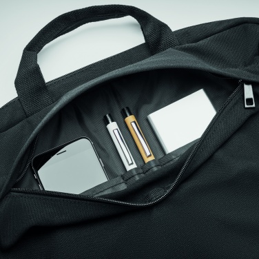 Logo trade promotional giveaways image of: Laptop bag in washed canvas