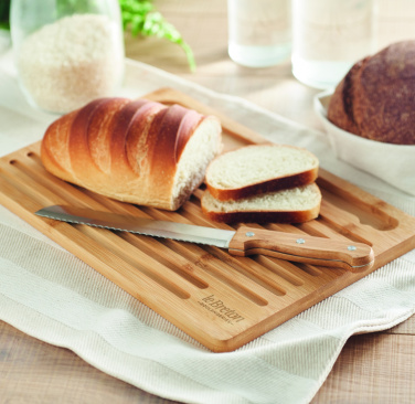Logo trade business gifts image of: Bamboo cutting board set
