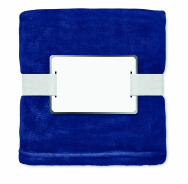 Logo trade business gifts image of: RPET fleece blanket 280 gr/m²