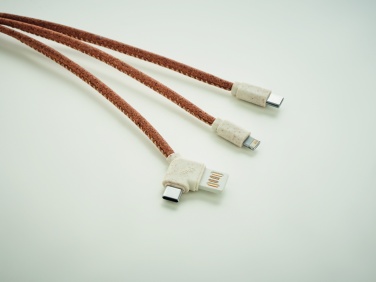 Logotrade promotional gift image of: 3 in 1 charging cable in cork