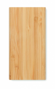 Logo trade promotional gifts picture of: 6000 mAh Bamboo power bank