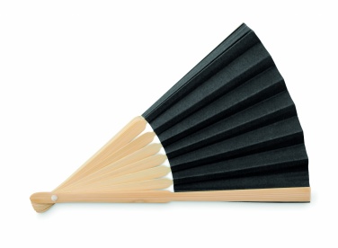 Logo trade business gifts image of: Manual hand fan