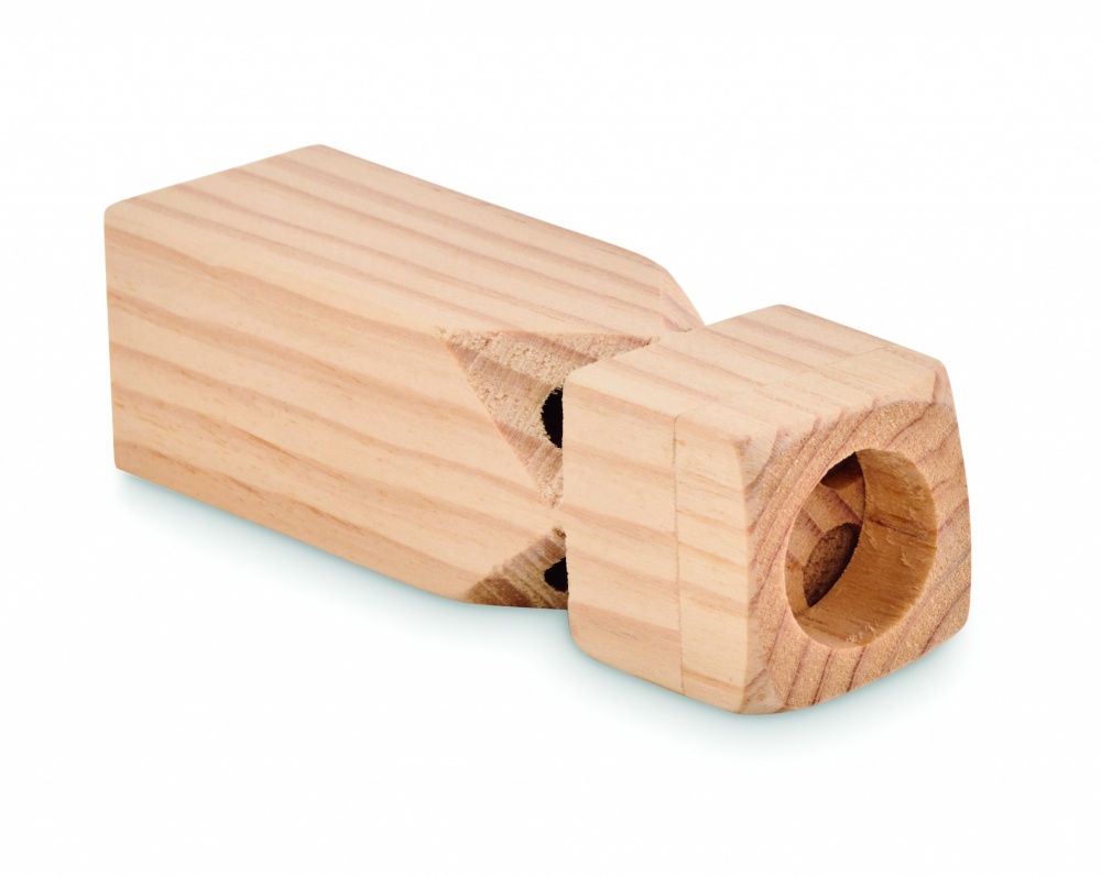 Logo trade promotional items image of: Wooden train whistle