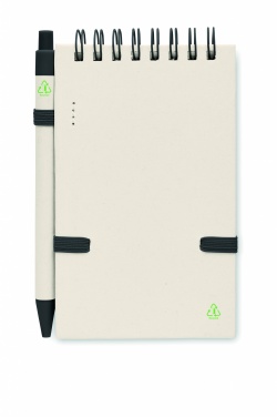 Logo trade advertising products picture of: A6 milk carton notebook set