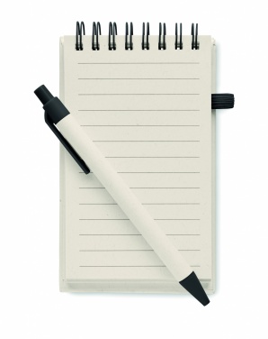 Logo trade advertising products picture of: A6 milk carton notebook set