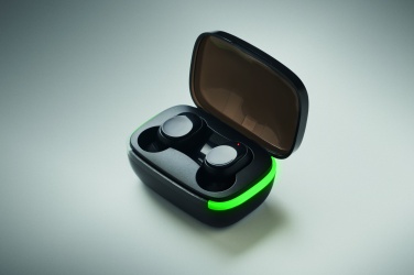 Logo trade promotional merchandise image of: TWS earbuds with charging case