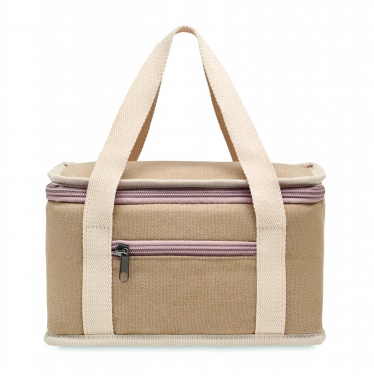 Logo trade corporate gifts picture of: 6 can cool bag canvas 320gr/m²