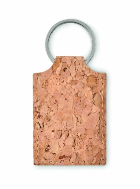 Logotrade advertising products photo of: Rectangular cork key ring Imatra