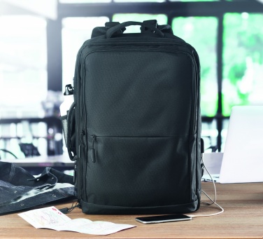 Logo trade corporate gift photo of: Backpack 600D RPET