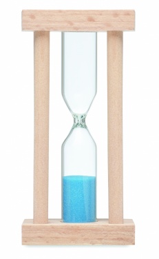 Logotrade promotional item image of: Wooden sand timer 3 minutes