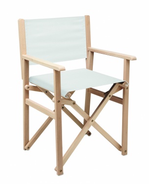 Logo trade promotional gift photo of: Foldable wooden beach chair