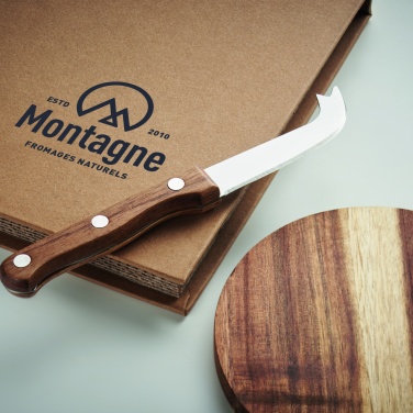 Logo trade promotional items image of: Acacia cheese board set Dresden