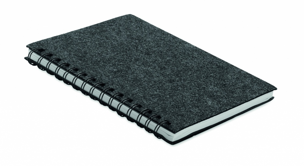 Logotrade advertising products photo of: A5 RPET felt cover notebook