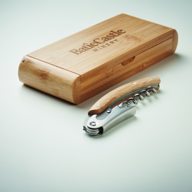 Logotrade business gift image of: Waiter's knife in bamboo