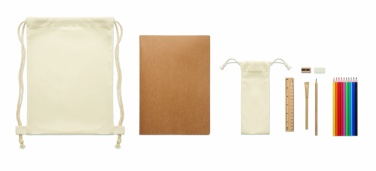 Logo trade promotional item photo of: Kids drawing set in drawstring