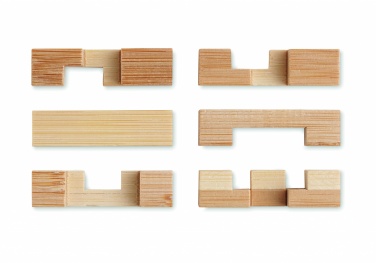 Logo trade promotional products image of: Bamboo brain teaser puzzle