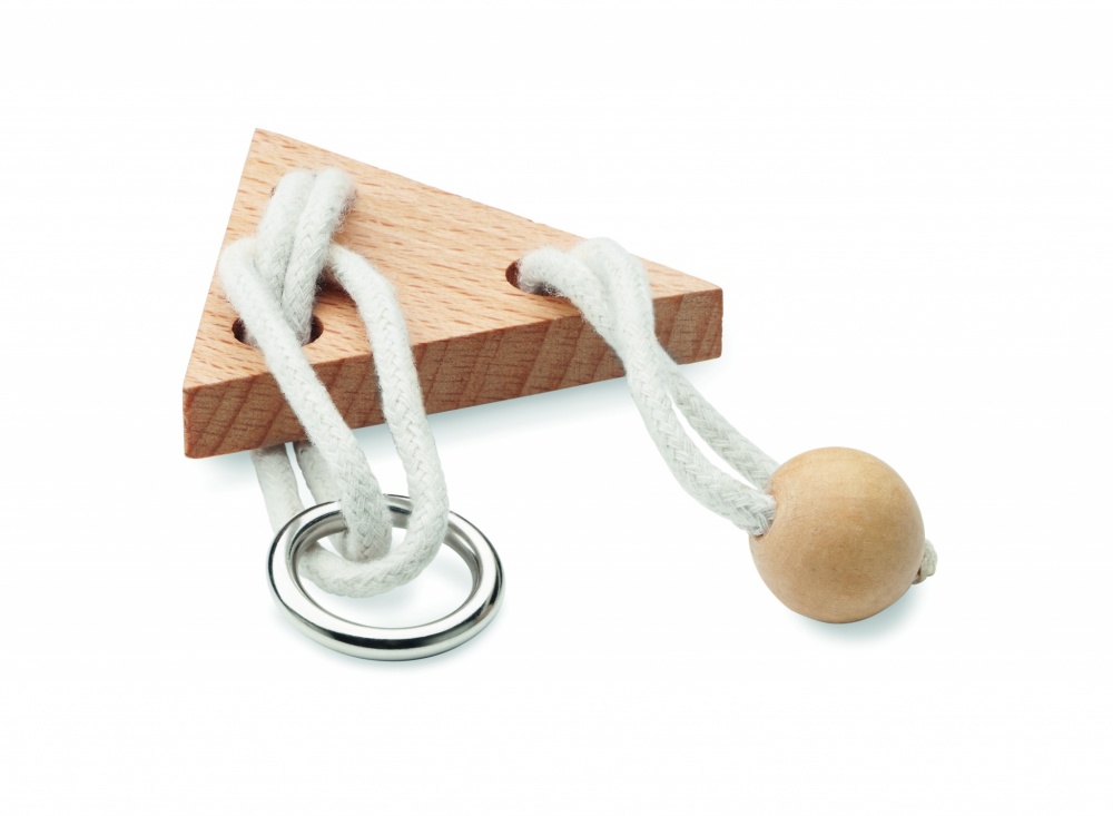 Logotrade advertising product image of: Wooden brain teaser triangle