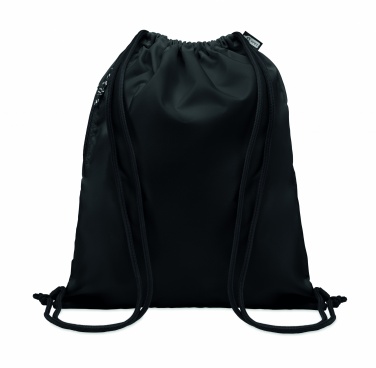 Logo trade promotional products image of: Large drawstring bag 300D RPET