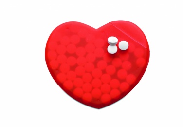 Logo trade corporate gift photo of: Heart shape peppermint box