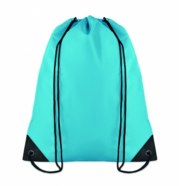 Logo trade promotional merchandise image of: 190T Polyester drawstring bag