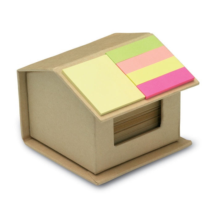 Logo trade business gift photo of: Memo/sticky notes pad recycled