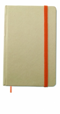 Logo trade promotional giveaways picture of: A6 recycled notebook 96 plain
