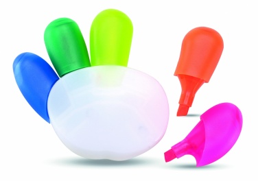 Logo trade promotional gifts image of: 5 colour highlighter