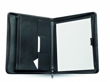 Logo trade promotional products image of: A4 leather conference folder