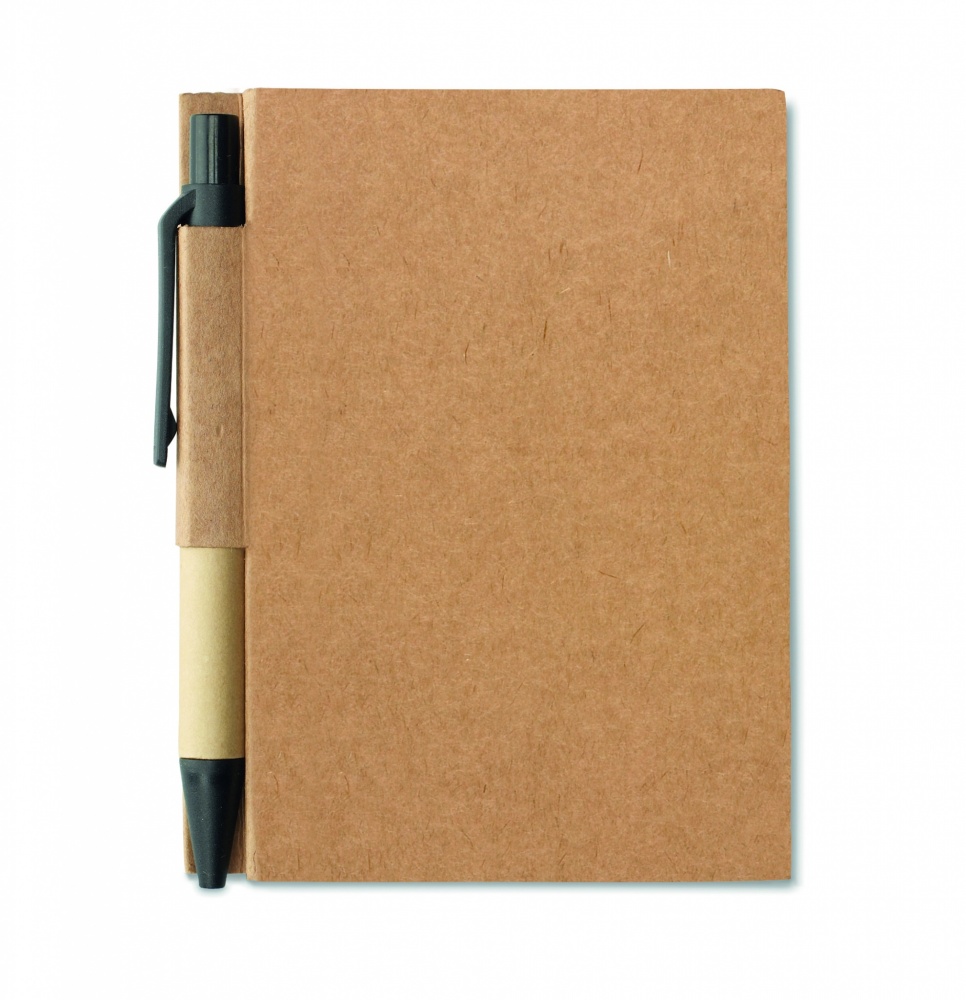 Logotrade promotional merchandise picture of: Recycled notebook with pen