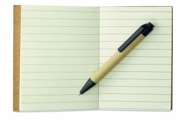 Logotrade promotional merchandise photo of: Recycled notebook with pen