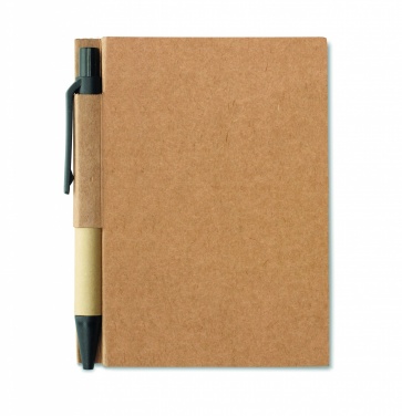 Logo trade promotional product photo of: Recycled notebook with pen
