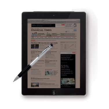 Logo trade promotional items picture of: Twist and touch ball pen