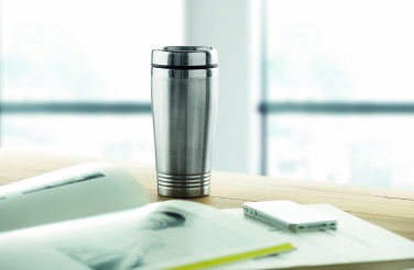 Logotrade advertising product image of: Double wall travel cup 400ml