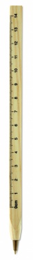 Logotrade promotional product picture of: Wooden ruler pen