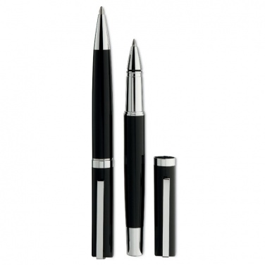 Logo trade promotional giveaways image of: Pen and roller in paper box