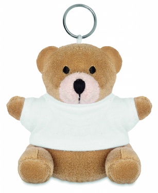 Logotrade promotional item image of: Teddy bear key ring FINLAND